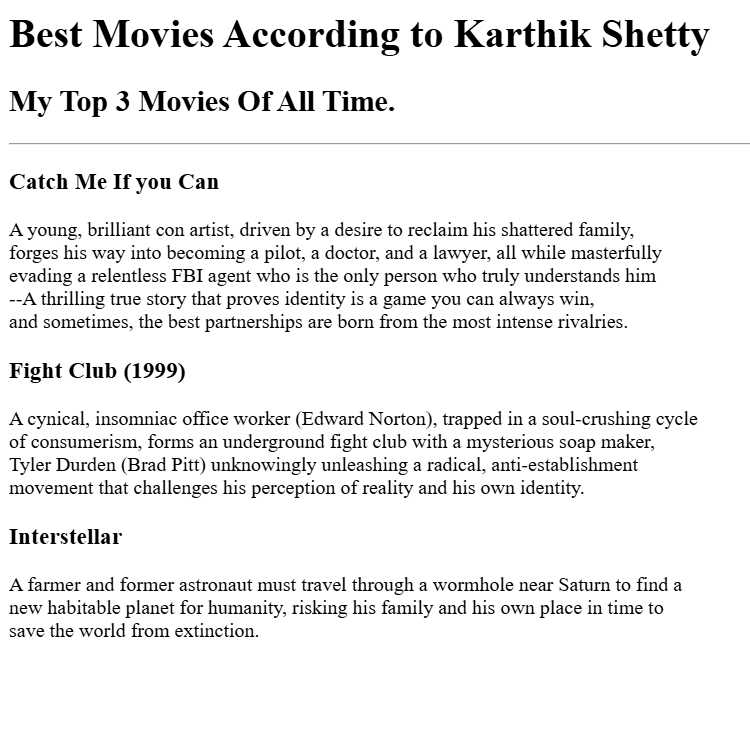 My Movie Ranking Project Preview